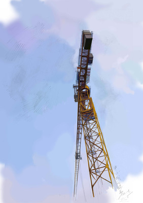 深圳中心城的塔吊